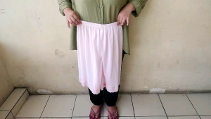 Celana Dalaman Kulot Pendek Androk Wanita Brukat Ukuran XL Bahan Katun