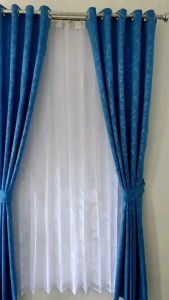 Gorden Hordeng Tirai Jendela Kamar Polos Rumah Ruang tamu Gorden Pintu panjang 2meter korden Minimalis Murah model smokring murah elegan cantik terbaru mewah