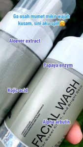 Facial Wash Ms Glow Original - Sabun Muka Ms Glow