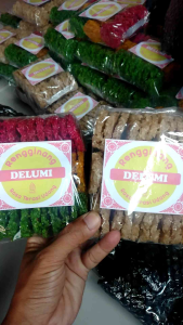 rengginang delumi rasa terasi udang isi 30 pcs ukuran mini