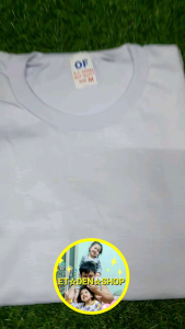 เสื้อยืดคอกลมสีขาวเบอร์M 1 ตัว สำหรับเด็ก 6 ขวบ