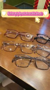 [3-5/8 Hoàn Tiền 25%] Kính vuông thời trang nhựa dẻo nhận cắt mắt cận viễn loạn 8087A