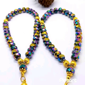 TASBIH KRISTAL SWAROSKI 33 BUTIR WARNA WARNI