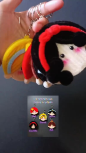 Disney Princess Mirror Keychain Fuzzy Wire - Ariel Cinderella Jasmine Snow White Belle - Handmade - Keychain - Accessory - Gift