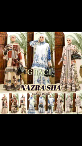 (2o1) READY OMEIRO GRACE ELDA Baju Dress Gamis Syari Muslimah Grace Series By Omeiro Addict. Nazra Sha
