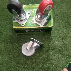 [4PCS] RODA HIDUP NYLON/KARET MERAH-PUTIH-HITAM 2 INCH HIDUP - KASTOR NILON CASTER TROLLEY