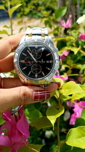 Đồng hồ nam hiệu OP 6 kim niềng xoay  size 42mm máy Miyota Nhật