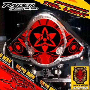 SUZUKI RAIDER150 FI SHARINGAN TAIL LIGHT DECAL STICKER TINT PROTERTOR