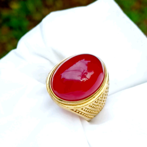 CINCIN BATU RED CEMPAKA ACEH RING TITANIUM SUPER