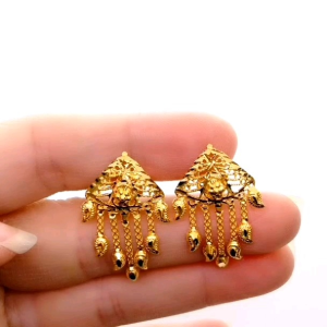 Subang Gantung Skru Design Indian 4.75G Emas 916 Yon Hing
