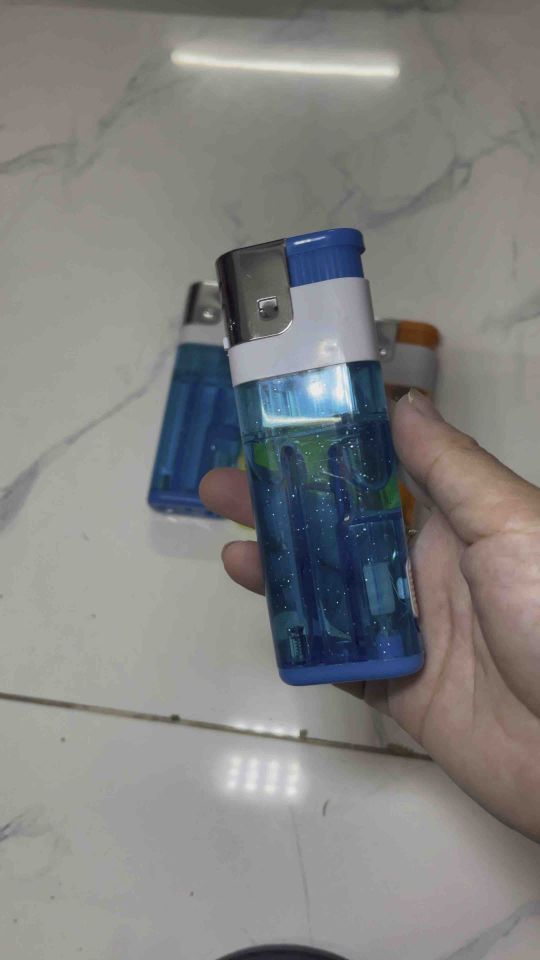 Hột Quẹt gas trong loại To Bự có hiệu ứng đèn phát sáng được chọn màu ( lẻ 1 cái)