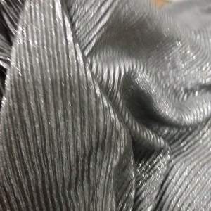Vải voan dập ly tăm màu xám nhũ ánh bạc mềm rũ co giãn(khổ 1m6)may đầm váy dạ hội  đầm kiểu thời trang