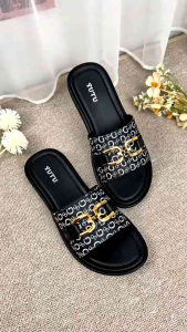 sandal slop wanita/perempuan bahan karet yutu 2422 ukuran 37-41