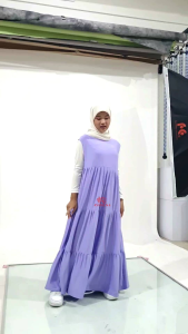 Avisiena - Princess Dress Kids Tanpa Lengan Dress Kutung Anak Gamis umpak kutung dres canda susun rempel