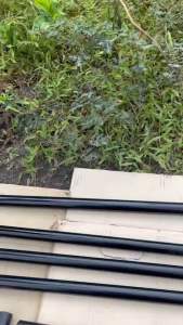 เสาธงญี่ปุ่น ปักพื้น ขาตั้งป้าย ขนาด 50*200 cm # สีดำ