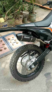 CRF150L XR150L XR125 WR155 KLX150/140 AKRAPOVIC FULL SYSTEM EXHAUST PIPE ( Plug & play )