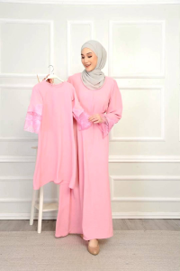 Set ibu dan Anak - Abaya puff Humaira