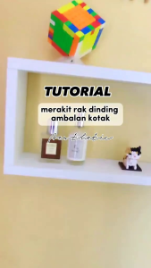 Rak Ambalan Dinding Aesthetic Persegi Panjang Kotak