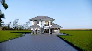 แบบบ้านปั้นหยา 2 ชั้น