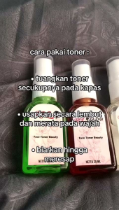 Toner Rzl Glow: Pembersihan Wajah dengan Bahan Alami