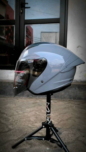 HELM NHK N1 MAX SOLID DIM GREY - SINGLE VISOR LGHT SMOKE n1 max grey