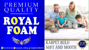 karpet bulu busa royal uk160x100x5cm