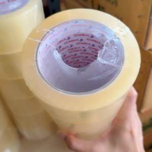 เทปใสขายยกแพคหกม้วนความหนา 40 ไมครอนหน้ากว้าง 48 มิลลิเมตรยาว 100 หลา