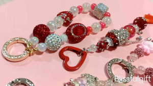 Handmade Unique CNY Red Blink Bag Charm Keychain