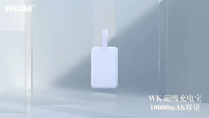 Wekome Mini Wireless+Built in Cable 10000mah Power Bank（15W Wireless/20W PD）WP-47