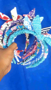 Bando Batik Pita Handmade: Aksesoris Rambut Cantik Motif Batik Warna-Warni Cerah