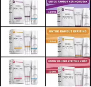 Makarizo rebonding system pelurus rambut for dry/damaged hair 120gr