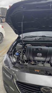 (สีดำ)ค้ำโช๊คหน้า Mazda 3 Skyactiv(2014-2019) HPD Racing แท้ 100% เป็นหนึ่งเรื่องคุณภาพ รับประกัน 2ปี