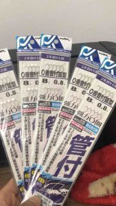 [5 cặp thẻo] Lưỡi câu tôm tóm sẵn hãng Pokee Taiwan - Bìa tím