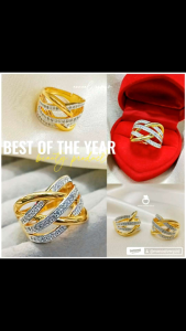 แหวน 0609 รุ่นฟรีไซส์ หนัก 2 สลึง ทองไมครอน ทองสวย ทองชุบ