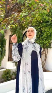 Gamis Lebaran Gamis Mewah Gamis Tiara Set +Hijap