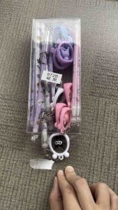 Pulpen Gel Hitam Gantung Capybara 900B & Sanrio 872 Per Lusin