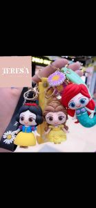 【TERESA】A88 Rantai Kunci Puteri Disney Kartun｜Cartoon Disney Princess Keychain｜卡通迪士尼公主钥匙扣｜车钥匙扣 / 包包挂件 / 梦幻童话饰品