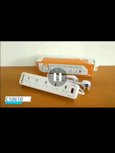 LDNIO SC10610 Extension Power Socket Strip With 10 Sockets 6 Type-C USB QC3.0 Charger Port Surge Protector Power Strip