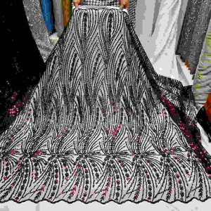 Tile bordir motif terbaru ful payet squin (harga 050m) COD