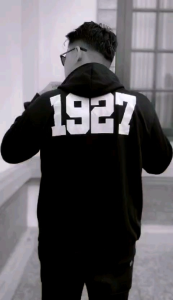 Jaket Hoodie Persebaya 1927 Black White