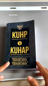 BUKU KUHP Kitab Undang-Undang RI NO 1 Tahun 2023 Hukum Pidana & KUHAP Kitab Undang-Undang Hukum Acara Pidana