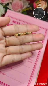ECLATIA!! Anting wanita emas muda kadar 35% perhiasan wanita motif terbaru elegan cocok di pakai buat kondangan