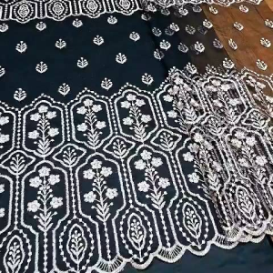 Kain tile two tone bordir motif terbaru/tile eknik sabto( harga 050m )cod