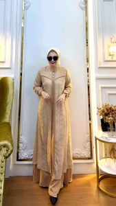 Meysha Dress Kayyani: Gamis Katun Bordir Cantik & Desain Elegan