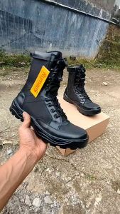 sepatu PDL/TACTICAL boots militer kulit sapi TNI POLRI SATPAM SECURITY