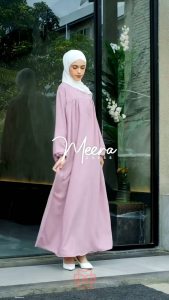 Meera Dress Terbaru: Desain Fashion Muslim Gamis Wanita Modern Simpel