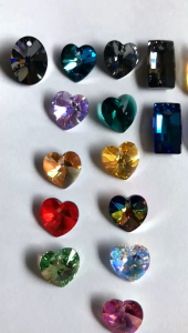 Kalung Titanium Putih Liontin Swarovski Asli