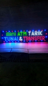Lampu LED Sign Tulisan Mini ATM Tarik Tunai & Transfer