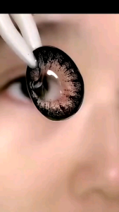 คอนแทคเลนส์ บิ๊กอาย รุ่น Circle Black/เปลี่ยนแปลงสีดำ (0.00 - (-10.00))