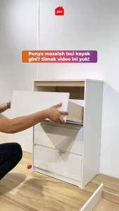 Rel Laci Lenaga By Huben Putih Per Set isi 2 Pcs 30 35 40 45 50 Single Track Besi Roda Nylon RLH Lenaga Huben